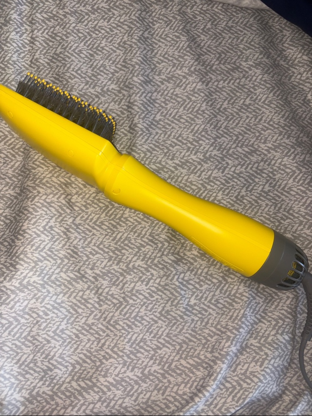 Drybar Yellow Paddle Hair Brush with Gray Accents